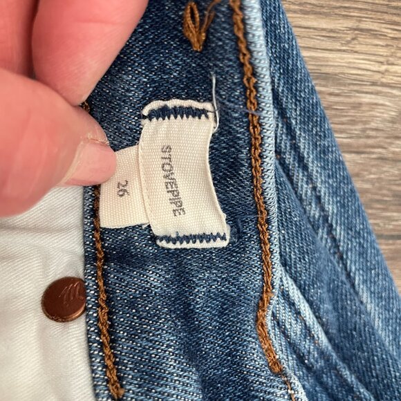 MADEWELL Jeans STOVEPIPE Straight 26 High Rise Stretch J Crew - Picture 9 of 11